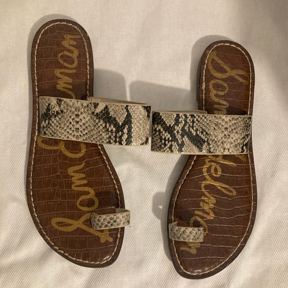 Sam Edelman Snakeskin Sandals Sz W9
